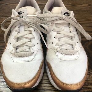 Nike White and Bronze Sneakers